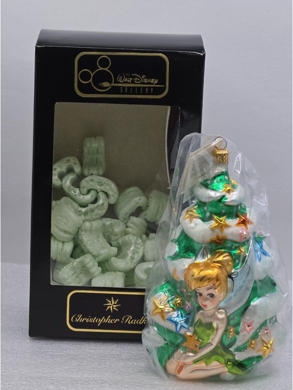 1996 Christopher Radko Disney Tinker Bell Glass Christmas Ornament w/Box